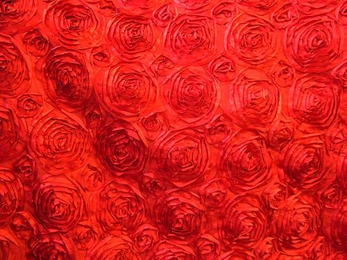 Miniatura 2 de Satin Rosette Jade 60 Inch Fabric By the Yard (F.E.
