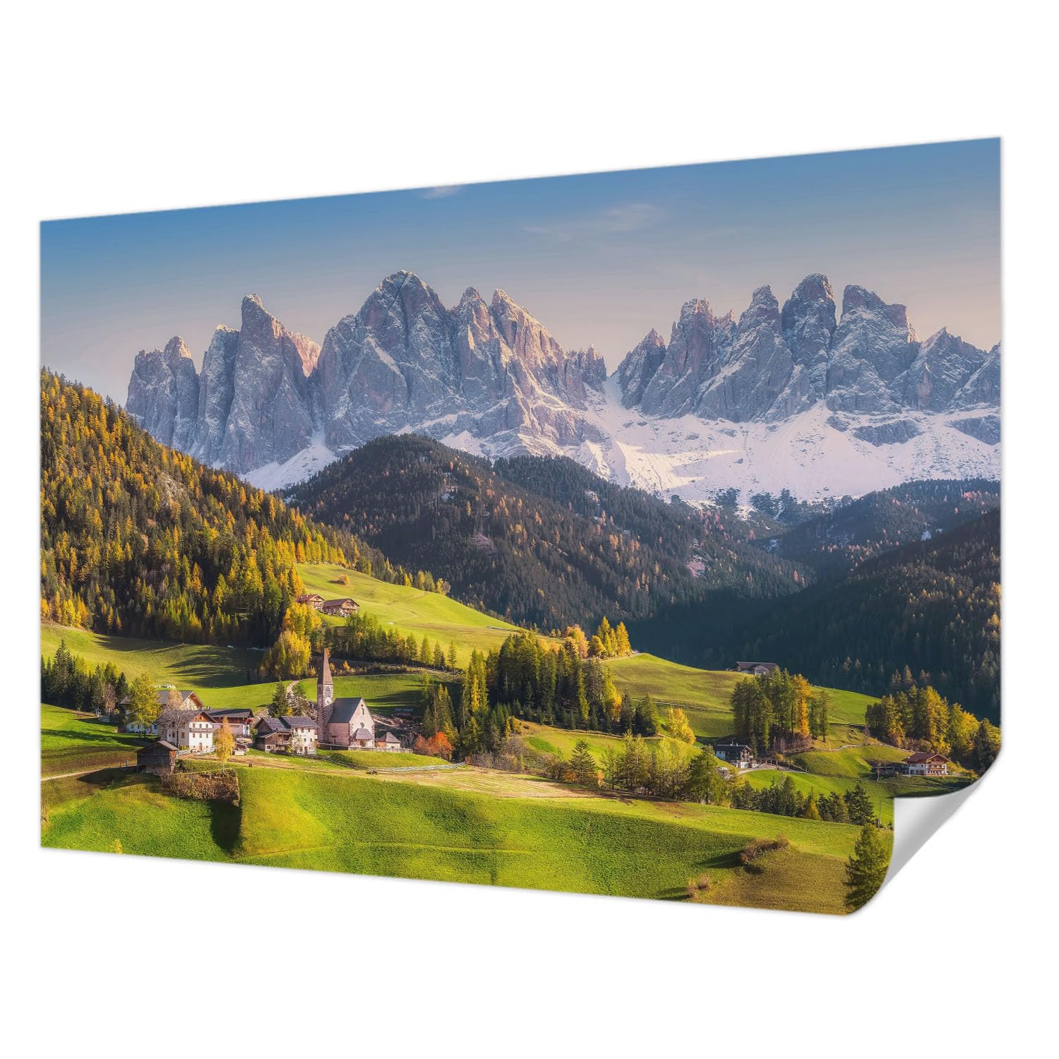 Papier peint haute qualité panoramique 208x146 cm aspect montagne par la marque Tulup