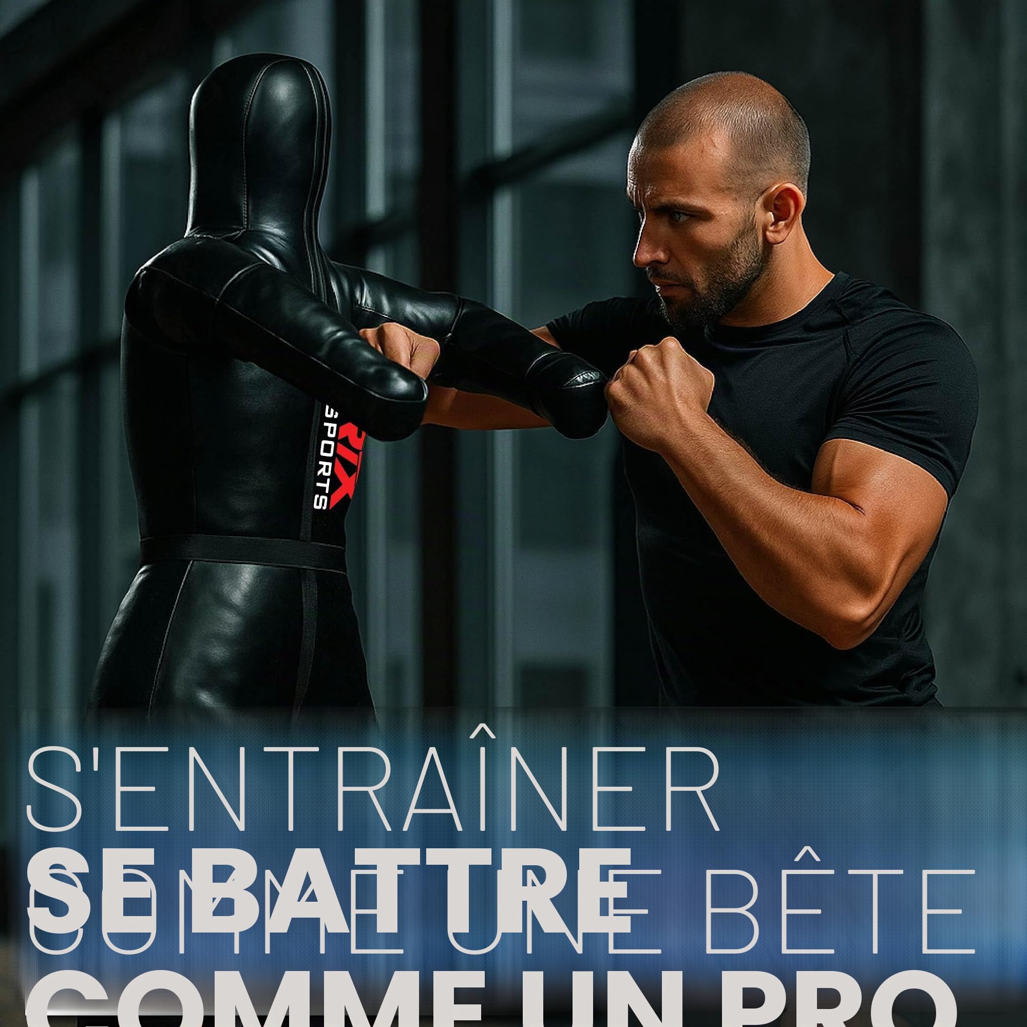 RTX MMA Judo Grappling Dummy Boxing Bag Brazilian BJJ Jiu Jitsu Position Stand Wrestling BJJ Dummy Arts Martiaux Boxing Box Training Dummies - Rexine - Non rempli