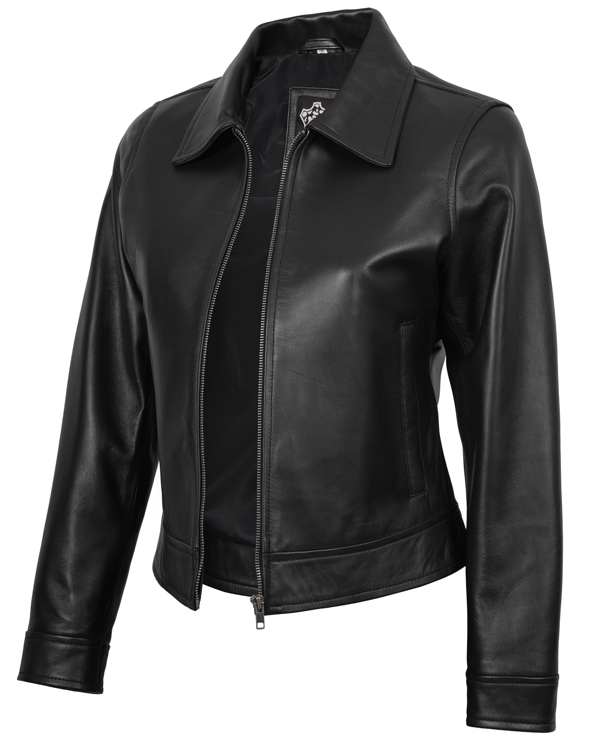 Decrum Vintage Style Leather Jackets for Women