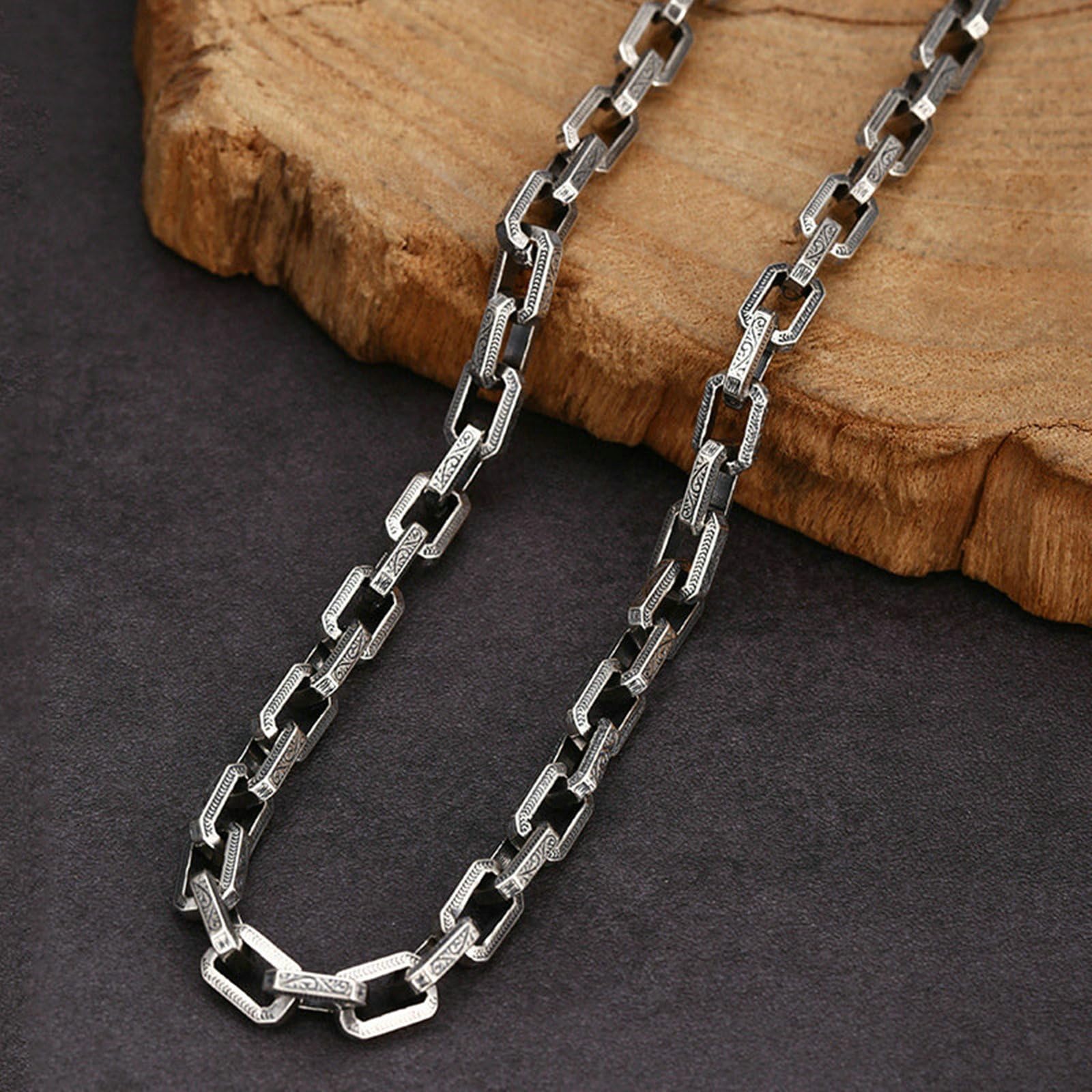 Collana Uomo Argento 925 Catena Collana Uomo