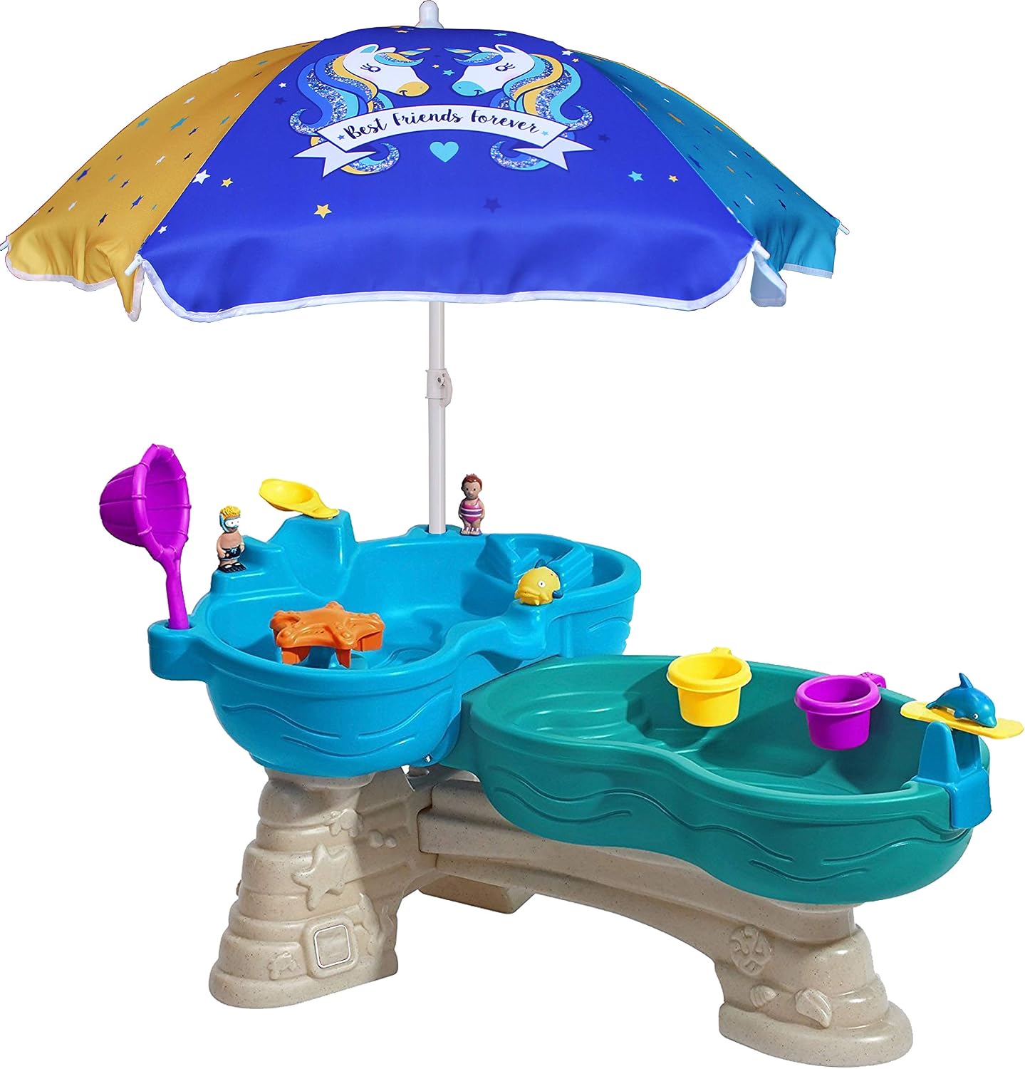 Buy Ammsun 47 Inch Seaside Beach Umbrella For Sand And Water Table Kids Durable Umbrella Beach Camping Garden Outdoor Play Shade Online In Vietnam B01khqaiyo
