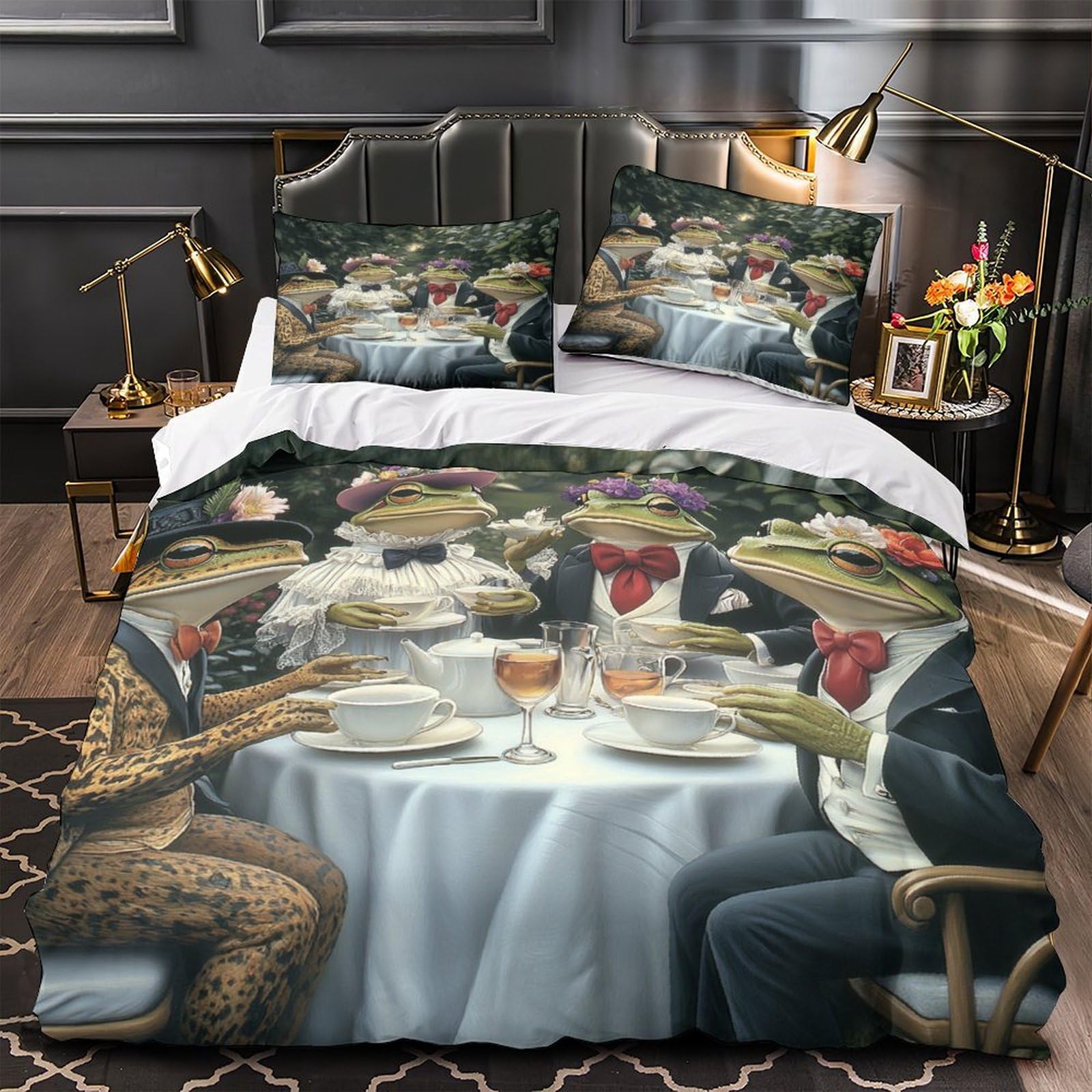 Housse de couette 3D grenouilles pour réveiller la décoration de votre chambre