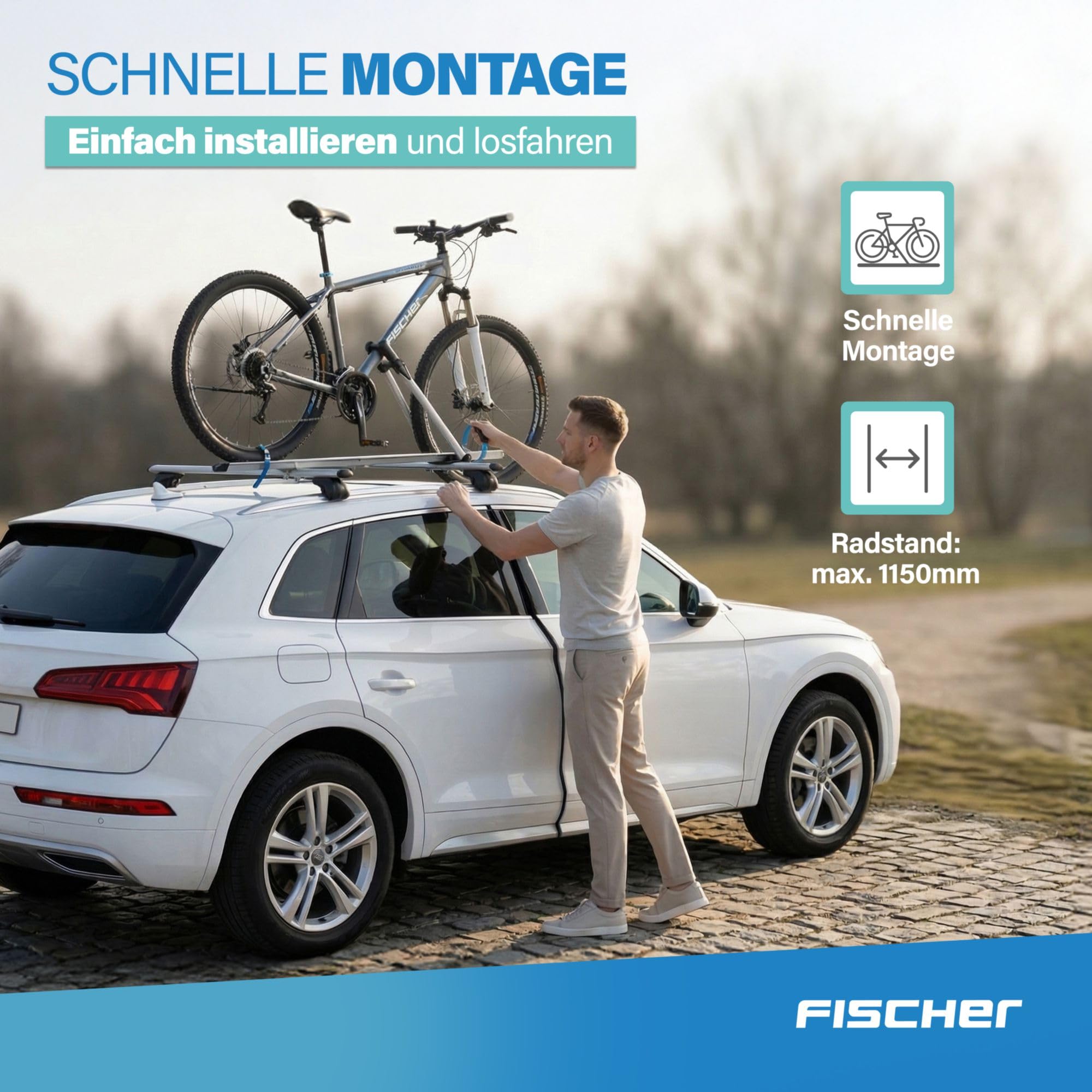 Fischer Auto Dach Fahrradträger
