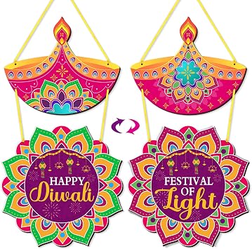 Happy Diwali Door Sign Door Diwali Decor Front Door Hanging Decorations