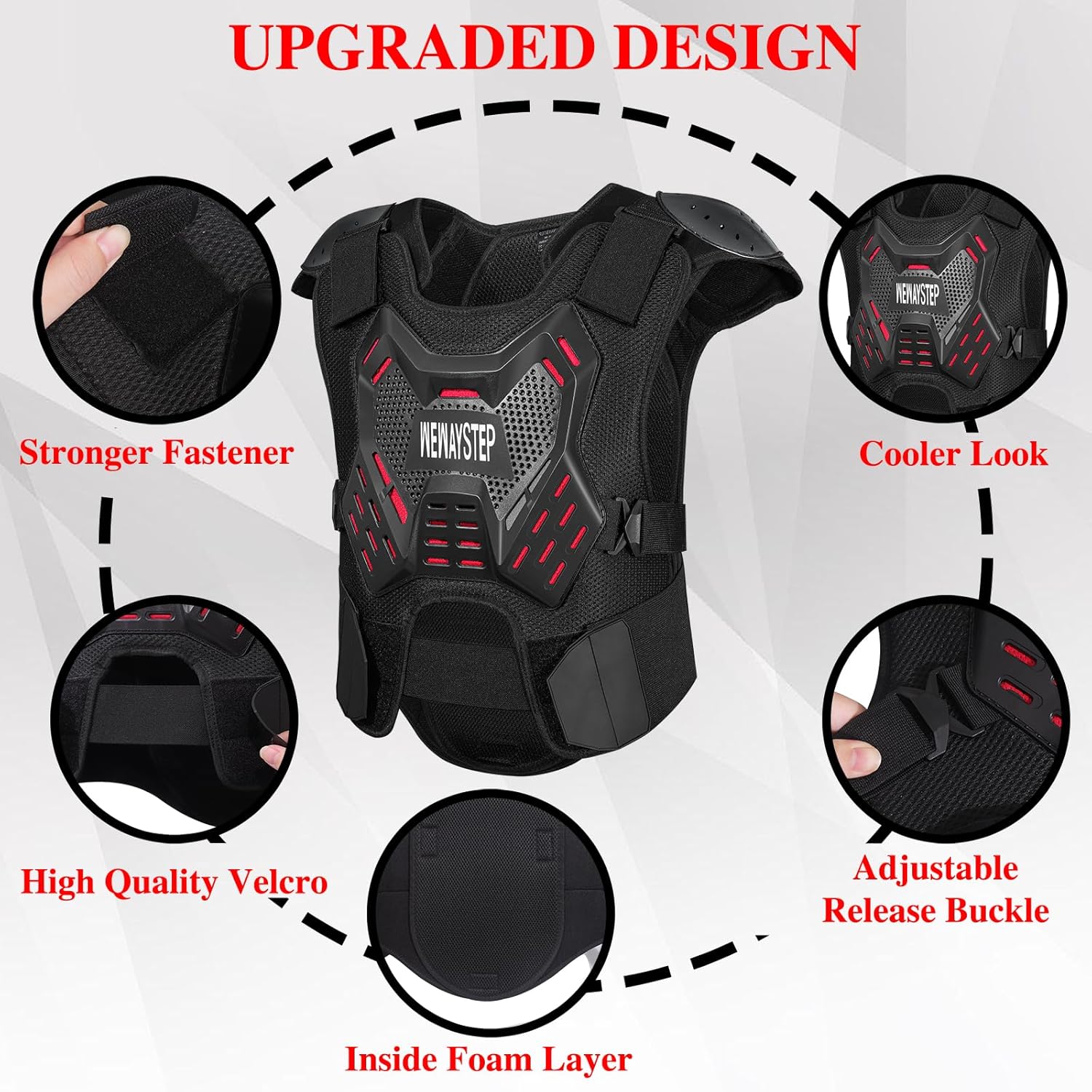 Motorcycle Body Armor Vest Motocross Gear, Dirt Bike Chest Protector