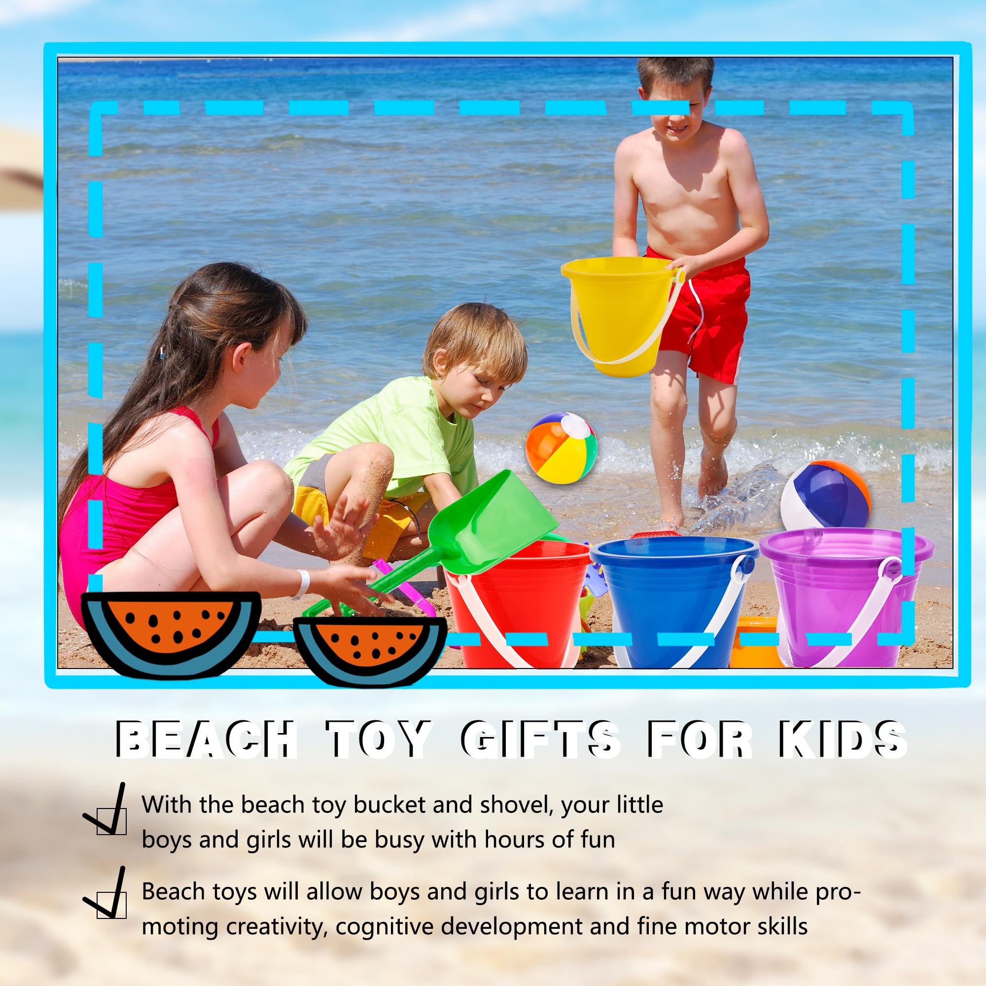 Juego de 30 regalos para estudiantes de fin de año del profesor, 30 cubos de arena, 30 palas y 30 pelotas de playa, para preescolar, jardín de infantes, regalos de verano, regalos de fiesta de piscina