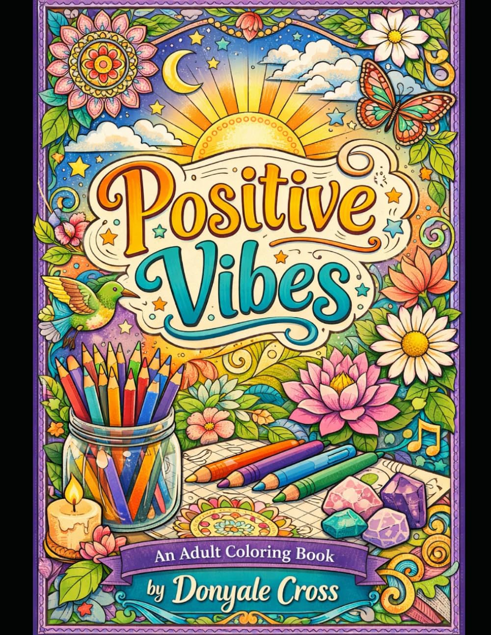 Positive Vibes: An Adult Coloring Book
