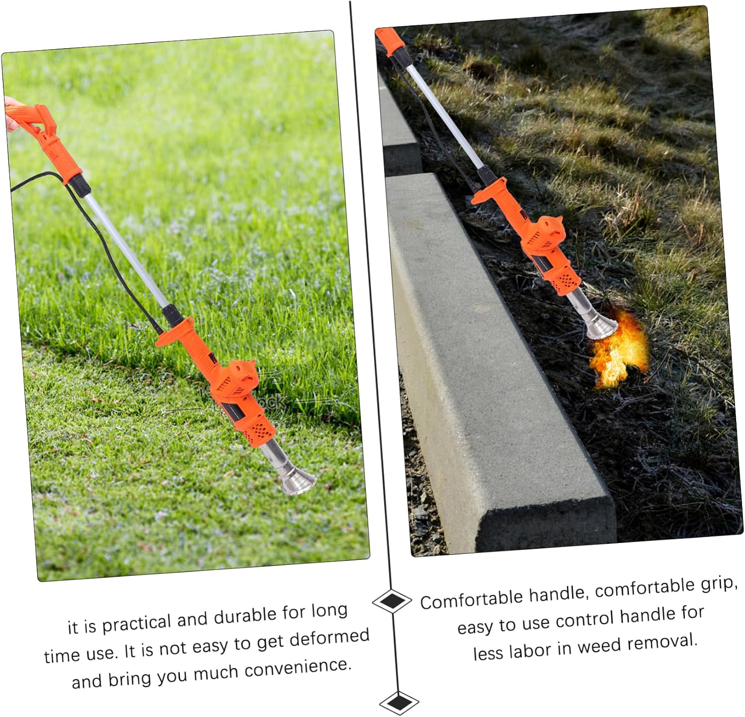 Luxshiny Electric Thermal Weed Burner Plug Durable Electric Burner Tool for Driveway Garden Patio Multi Head Attachment for Plastic Packaging Rust Bolt Removal and Paint Stripping