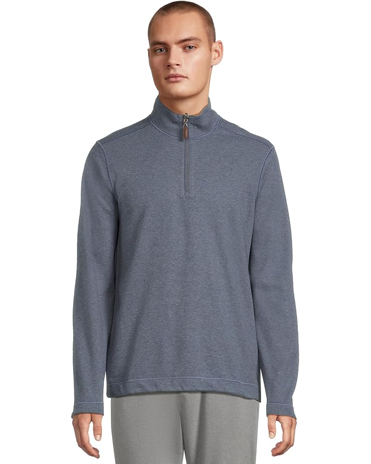 Johnston & Murphy Reversible Solid Quarter-zip - Main View