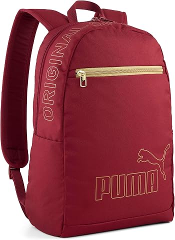 PUMA PHASE GOLD Backpack II Unisex Yetişkin Sırt Çantası Garnet Glow-Gold Tek Beden