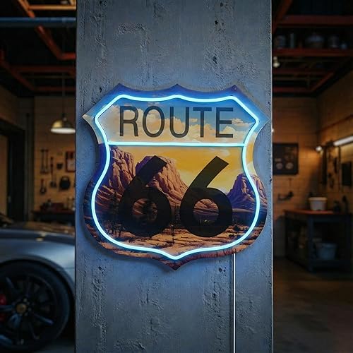 Miniatura 8 de Super Bee Scat Pack Letrero De Led, 16" Tie Shaped señal, luz LED Cuerda que tiene una apariencia, decoración de pared para hombre cave, cochera, de