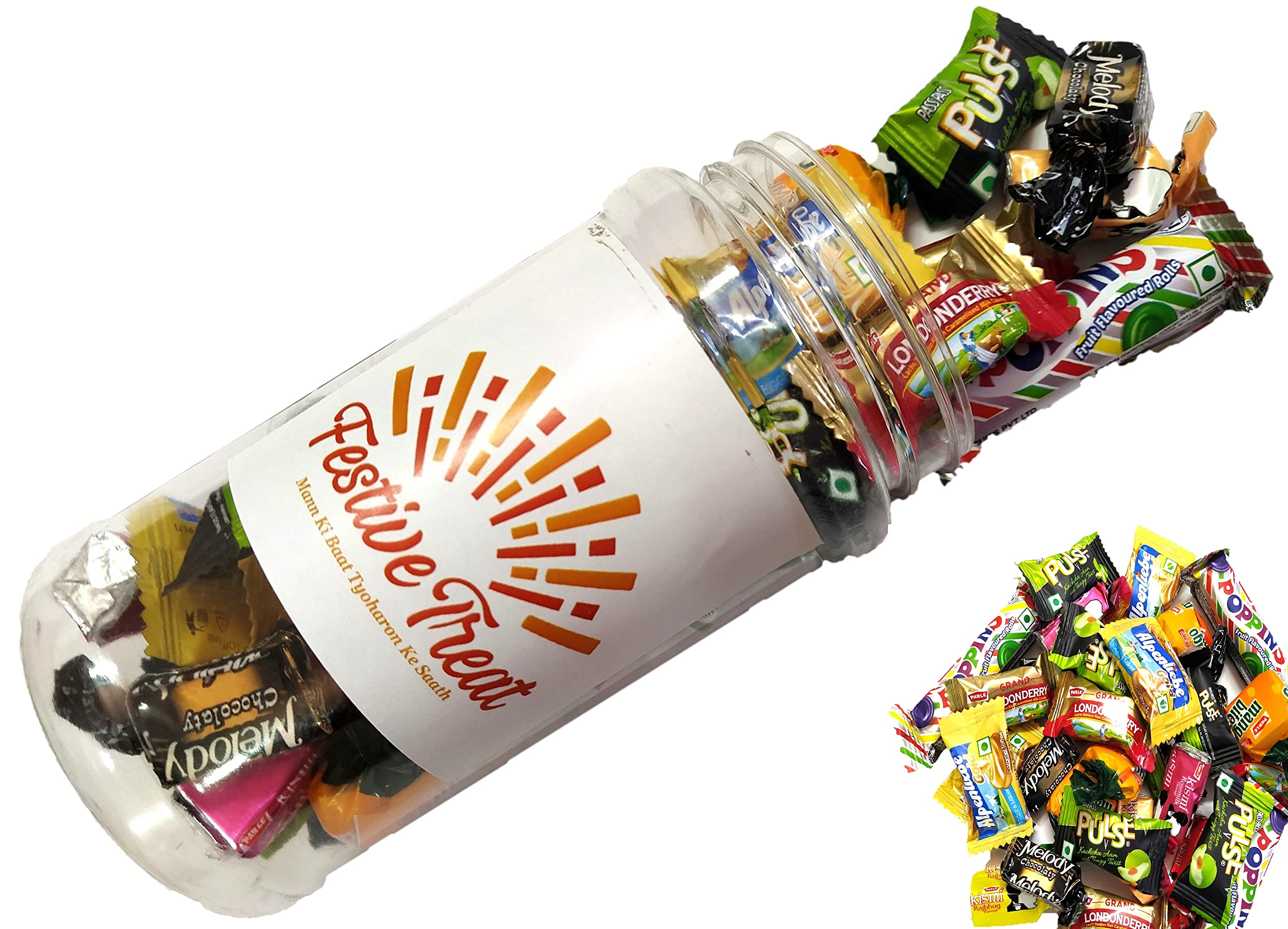 Bhai Dooj TIkka for Kids, Festive Treat Jar Gift, Personal Message & Roli Chandan Chawal Mishri Pack for Chota Bhaiya Brother 1