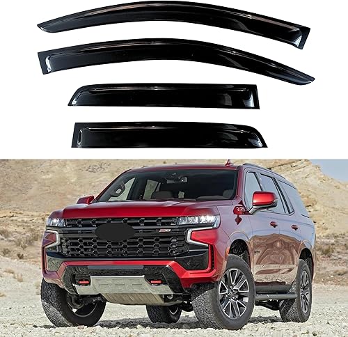 Miniatura 227 de KPY Moldura deflectora de viento con protección contra la lluvia compatible con Mazda 6 Sedan 2004-2013, 4 unidades, para ventana lateral