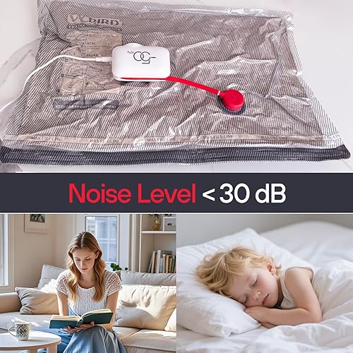 Miniatura 5 de VMstr Paquete de 12 bolsas de sellado al vacío para viajes de ropa, tamaño de mano para embalaje de compresión de equipaje, bolsas ahorradoras de