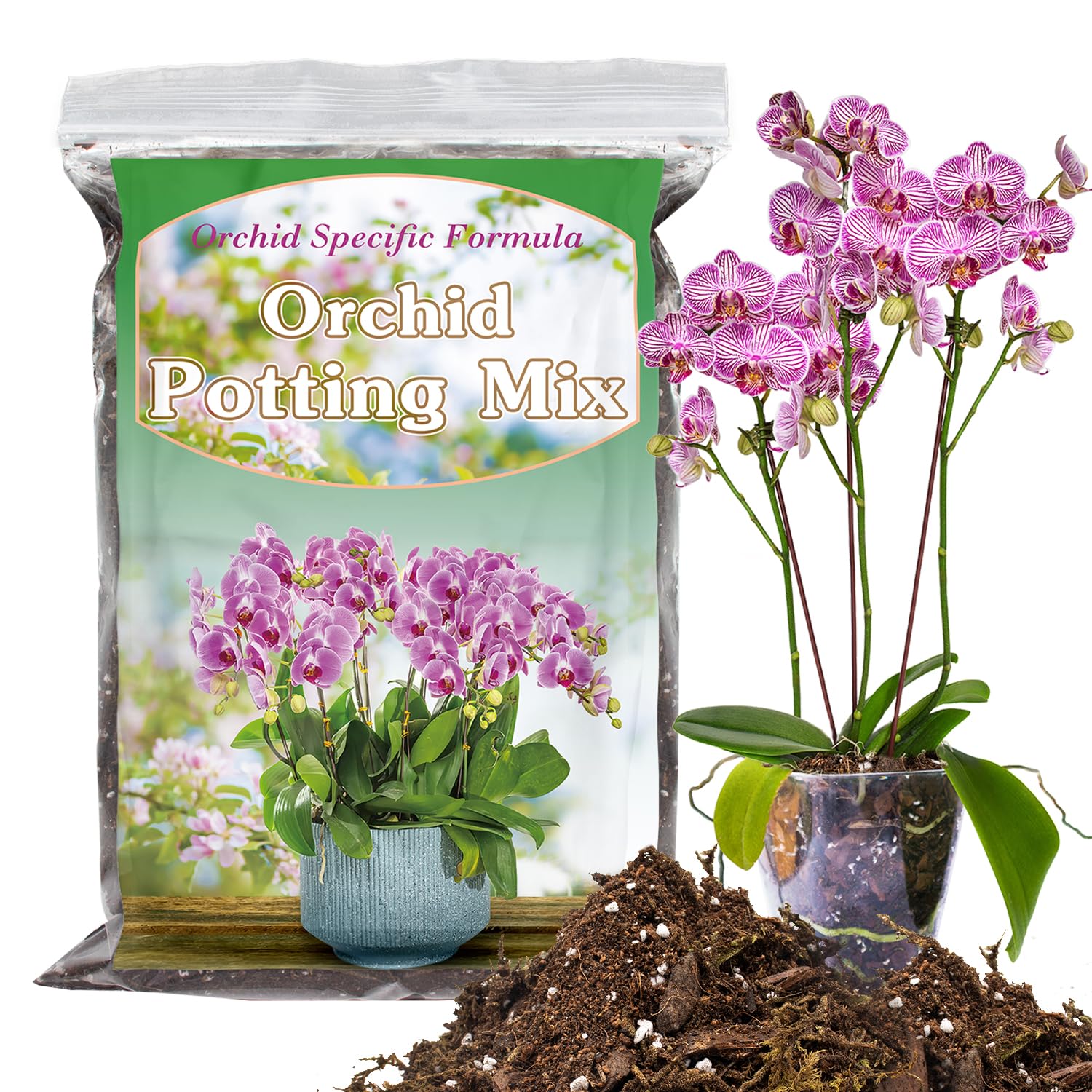 Amazon.com : Orchid Potting Mix 2 Quarts, Mixture of Moss Pine