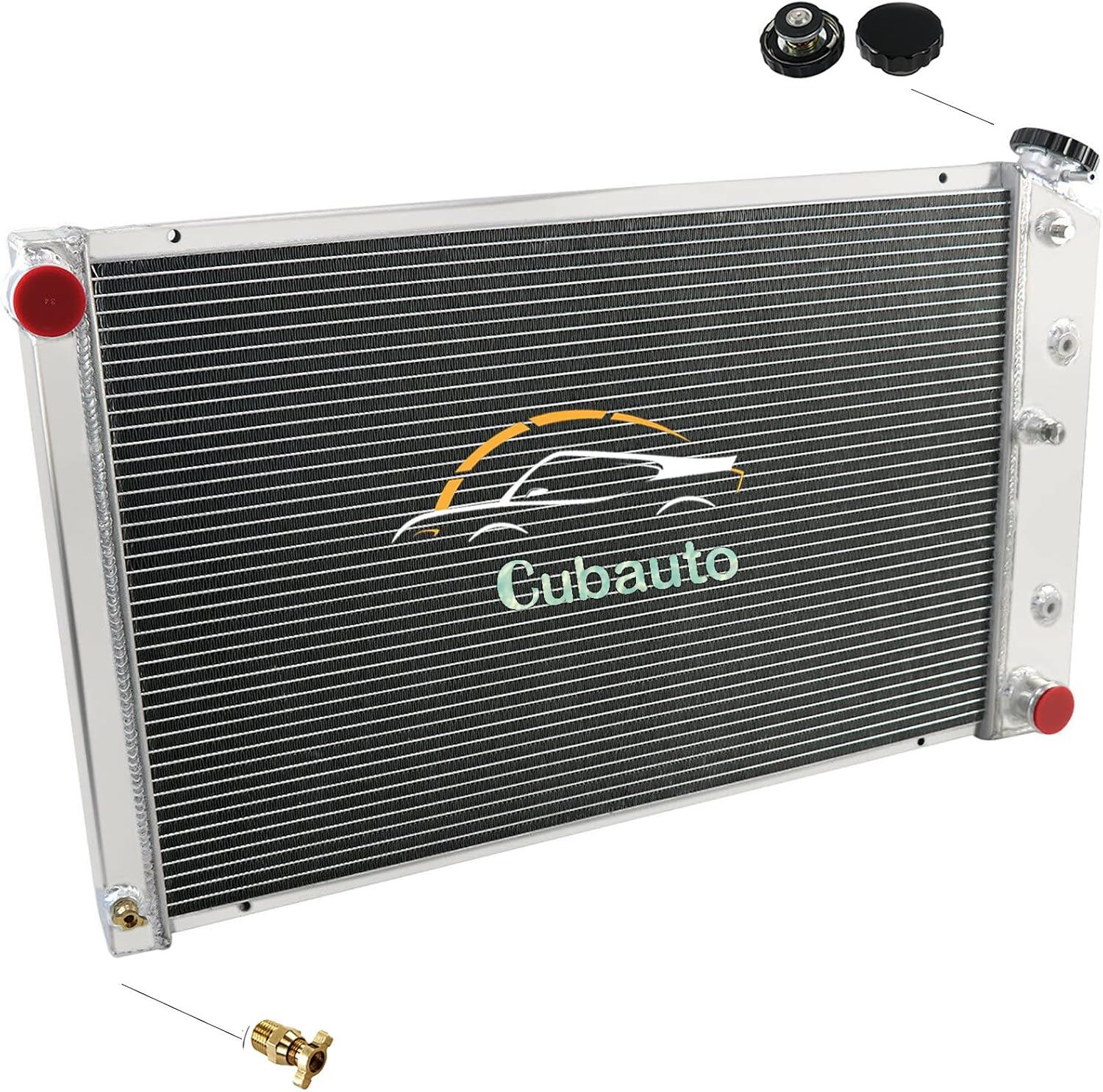 Aluminum Radiator For 1973-1990 Chevy Caprice C10 C20 C30 K10 K20 K30 C15 Suburban El Camino Malibu K5 Blazer Pickup,3 Row Radiators AT