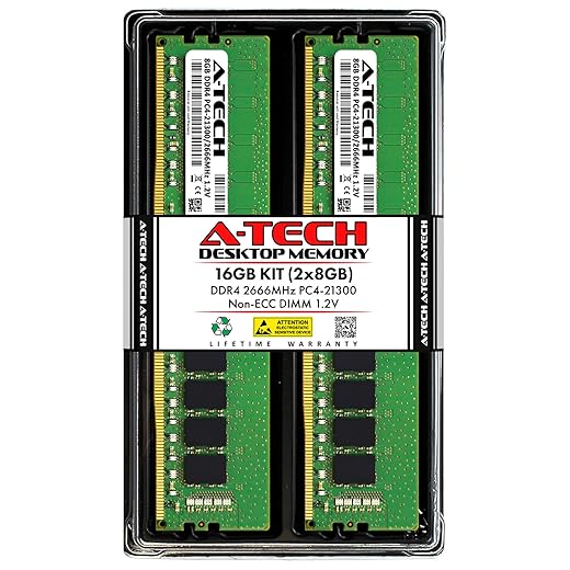 A-Tech 16GB (2x8GB) DDR4 2666 MHz