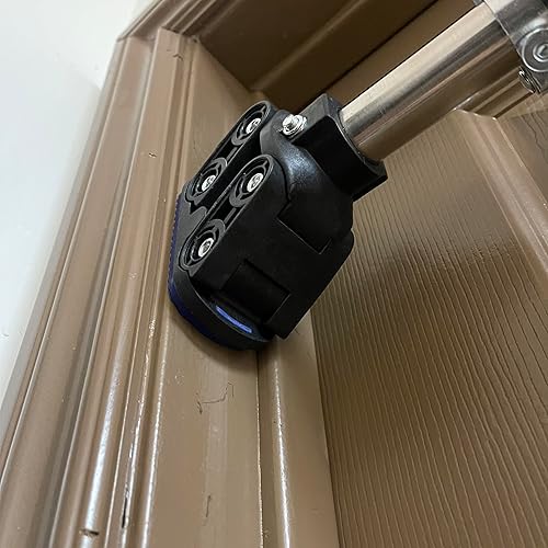 Miniatura 4 de Barra de dominadas para puerta, barras de entrenamiento de fuerza sin tornillo, longitud ajustable 28.3  36.2 pulgadas