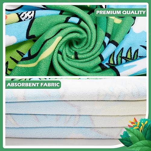 Miniatura 10 de Paquete de 3 toallas con capucha para niños, toalla de baño para niñas y niños, toallas de baño más gruesas, ponchos con capucha, toallas de baño de