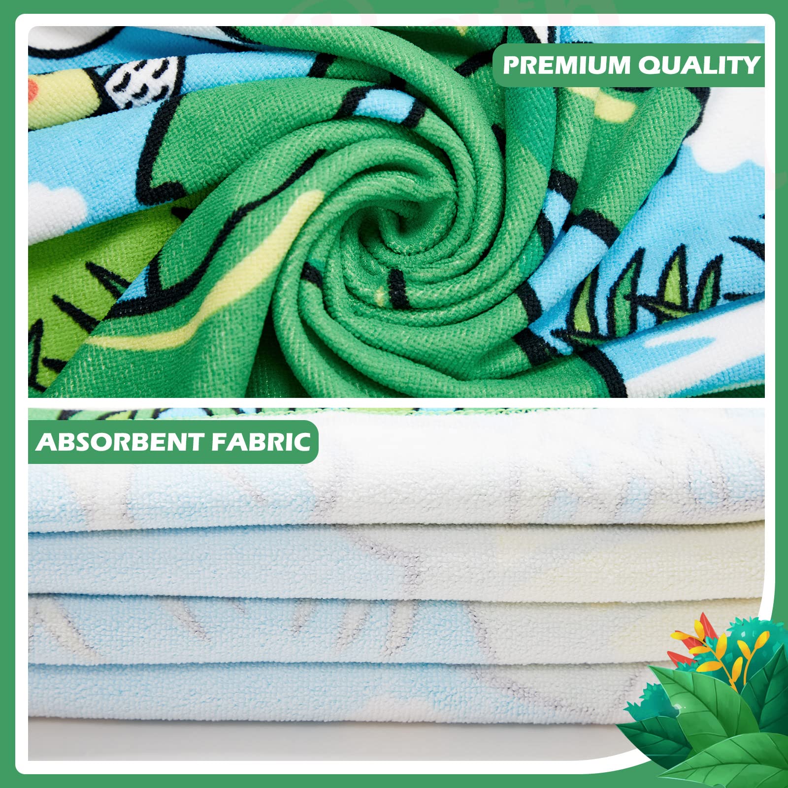 Chumia Strandponcho mit Kapuze, für Kleinkinder, Schwimmbad, Badetücher mit Kapuze, dickere Baumwolle, saugfähig, für Jungen und Mädchen, 150 x 76 cm, 3 Stück