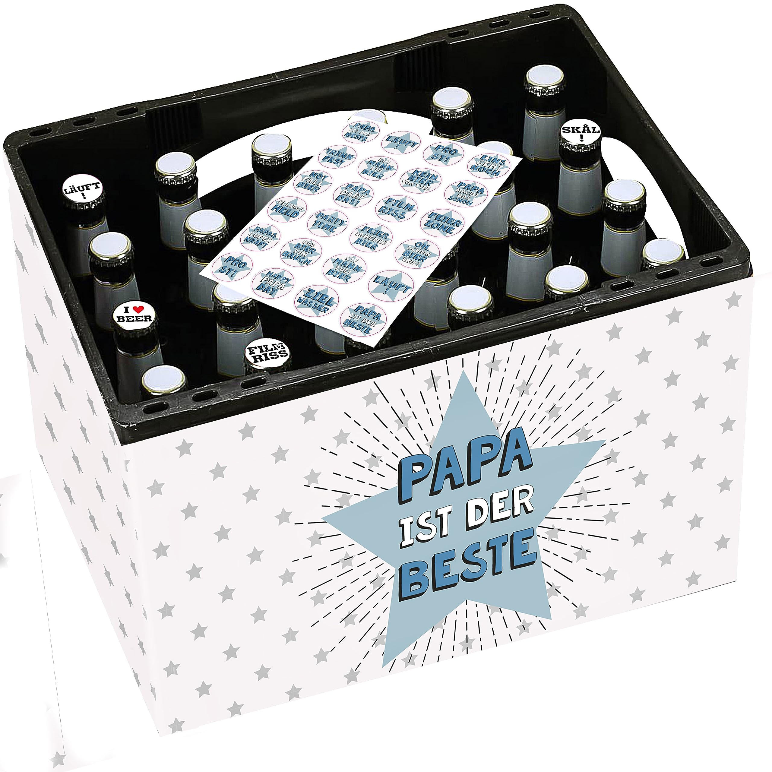 Banderole Pour Boîte à Bière « Papa Ist Der Beste » | Papier