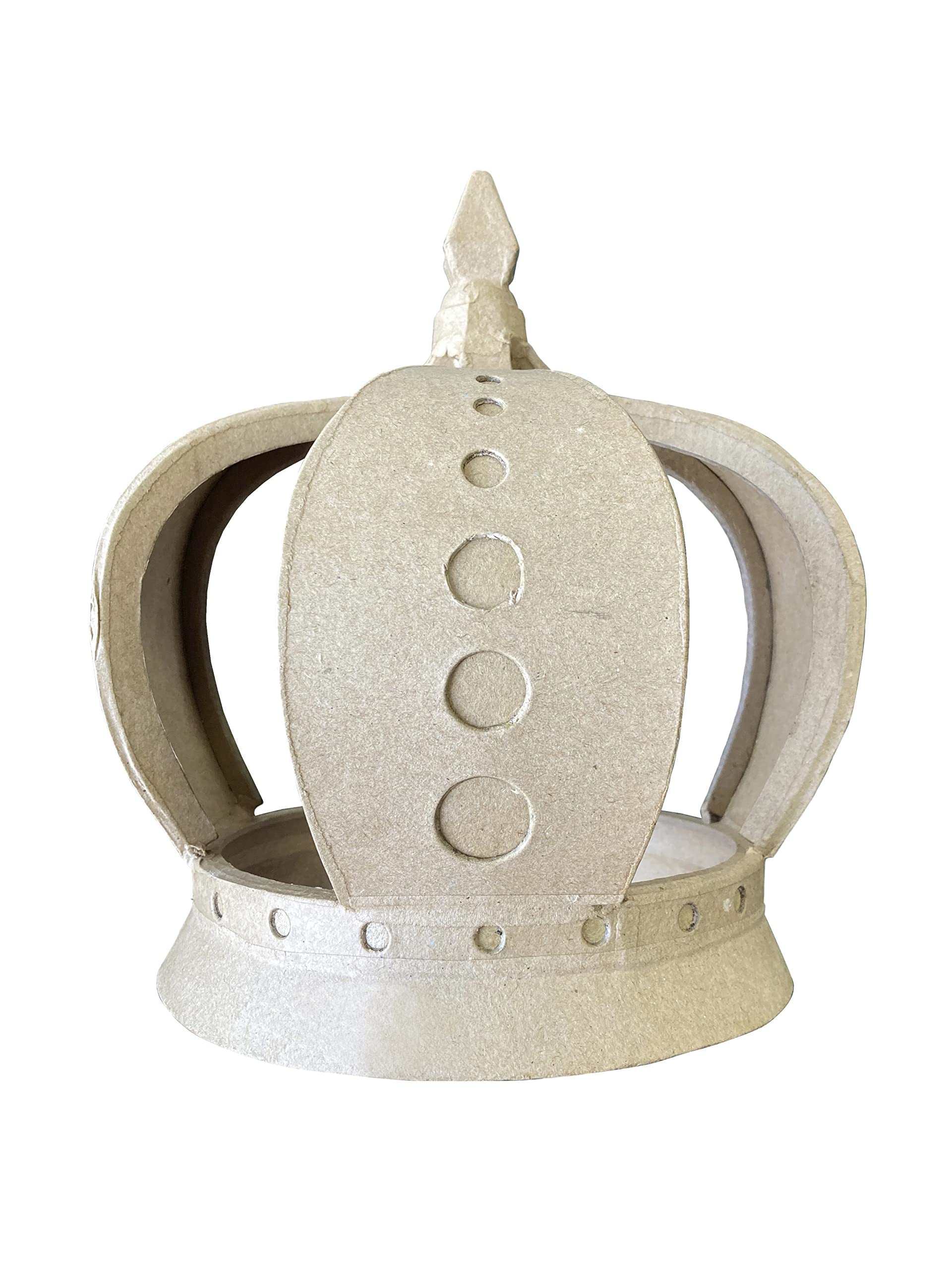 Décopatch - Ref AC898C - Children's Crown - Papier Maché Object to Decorate - 20.5 x 20.5 x 23.5cm - Decorate with Décopatch Papers & PaperPatch Glue, Glitter, Paints