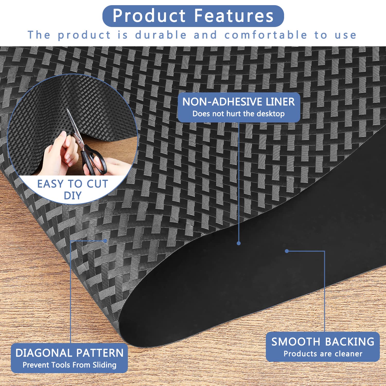 Snapklik.com : HooTown Shelf Liner Kitchen Cabinet Drawer Mats 11.8 ...