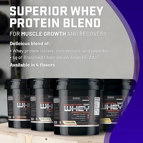 Vista 12 de Ultimate Nutrition PROSTAR 100% proteína de suero en polvo, baja en carbohidratos, apta para dieta cetogénica, 80 porciones, crema de chocolate