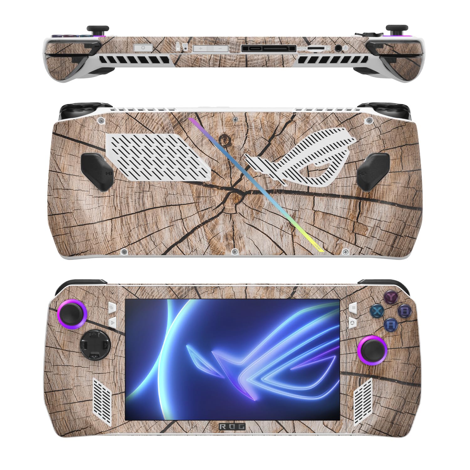 MightySkins Skin Compatible with Asus ROG Ally - Tree Rings | Protective, Durable, and Unique Vinyl Decal wrap Cover | Easy to Apply, Remove, and Change Styles