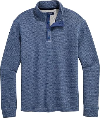 Vineyard Vines Mens Tidal Terry Button Mockneck