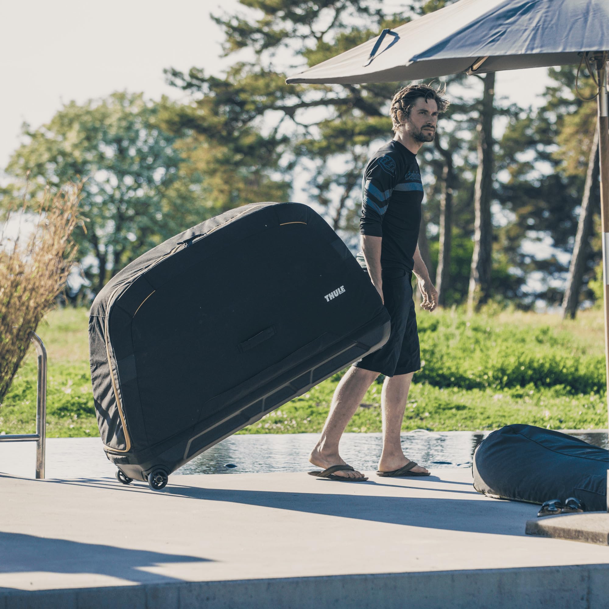 Thule Roundtrip Custodia Per Il Trasporto Di Biciclette Da Strada Black, One-Size
