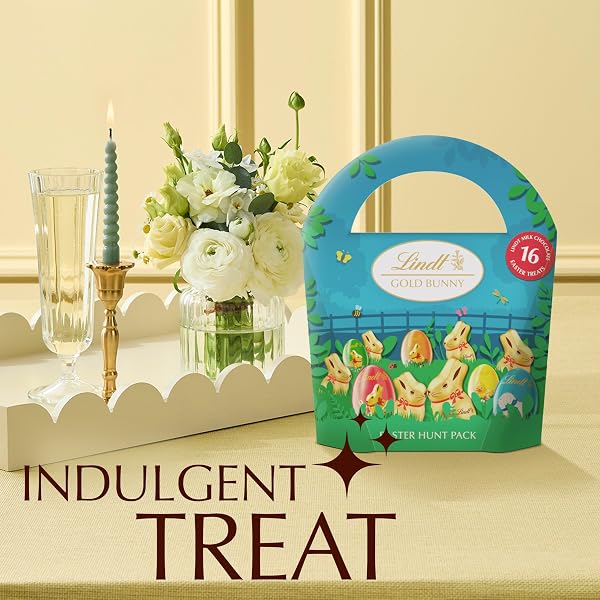 Lindt Gold Bunny Hunt Pack Milk Chocolate 160g β Individually Wrapped Chocolate Bunnies β Easter Egg Hunt Chocolate β Easter, gift - 2