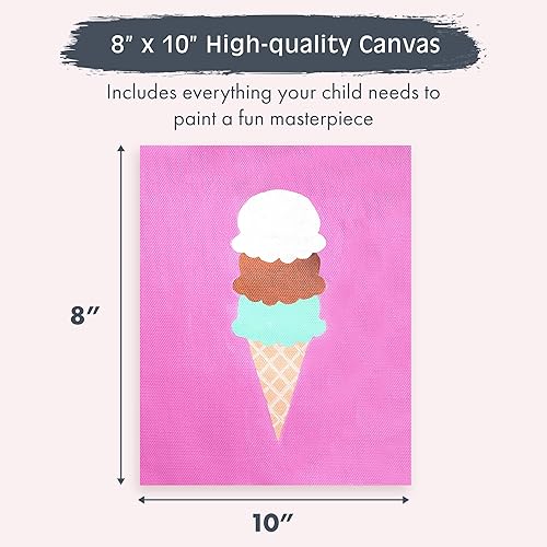 Miniatura 3 de Pink Picasso Kits de pintura por números para niños de 8 a 12 años  Kit de manualidades para niños principiantes de bricolaje, pintura acrílica,