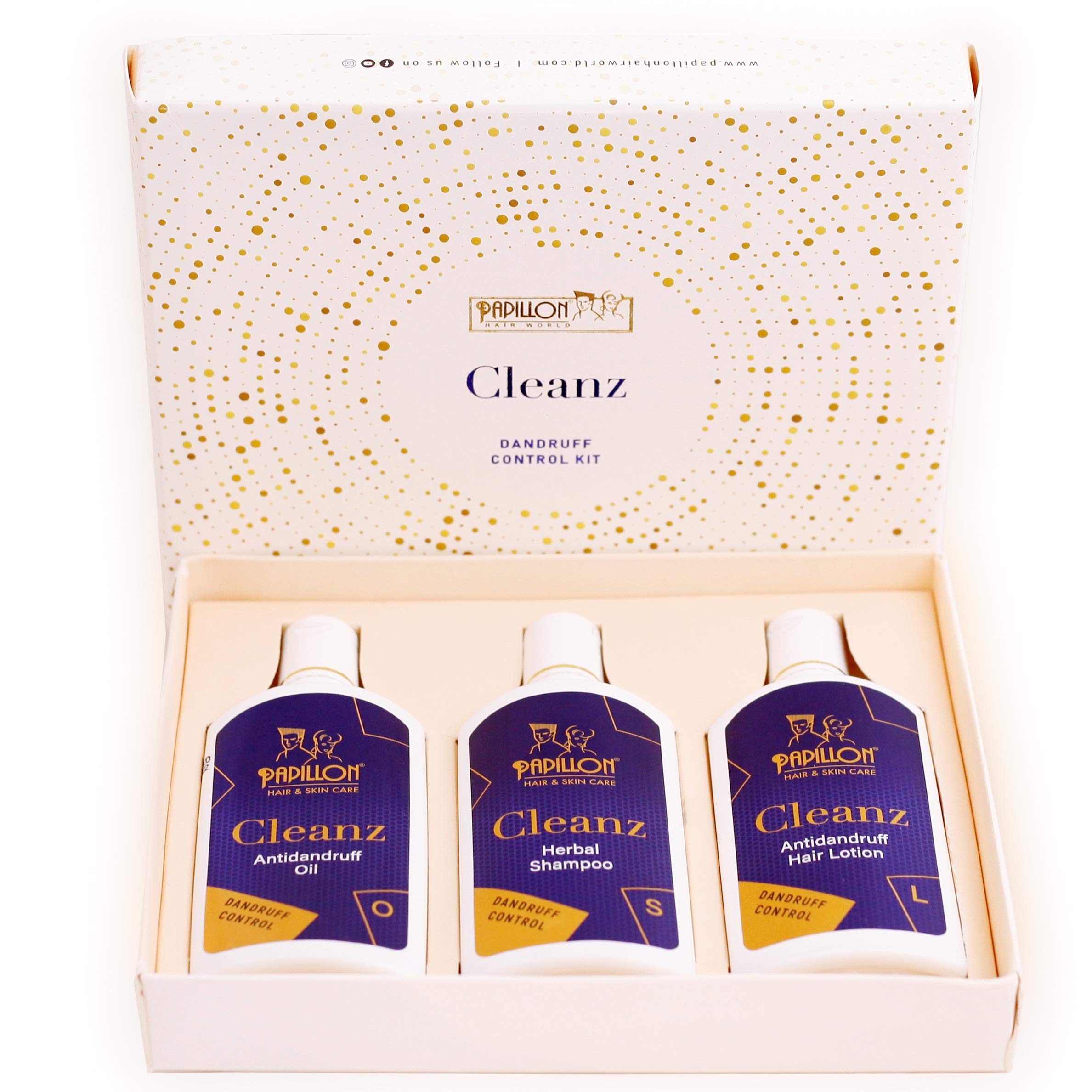 Buy Papillon Cleanz Dandruff Control Kit Anti Dandruff Hair Oil