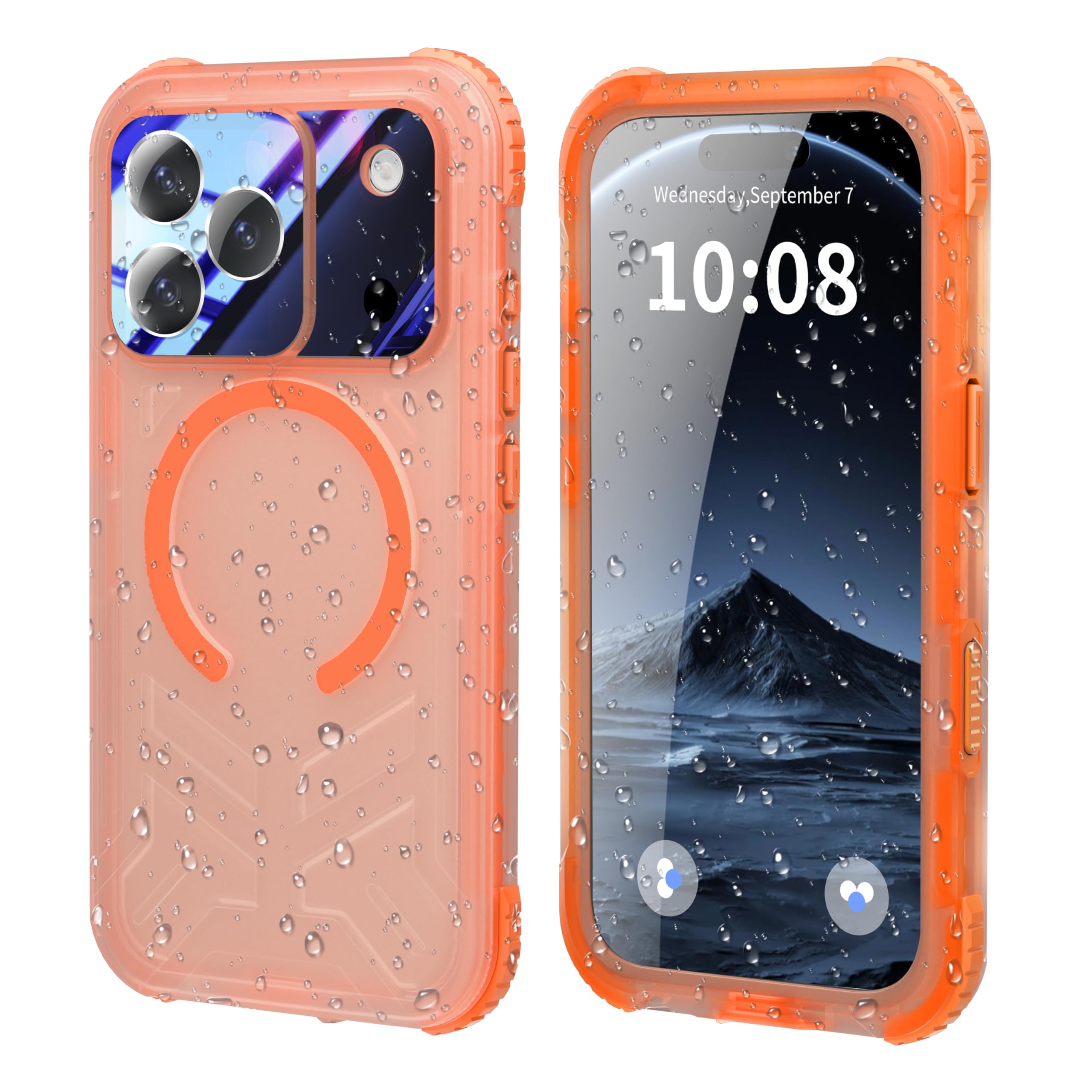 Photo 1 of ***SEE NOTES FOR DETAILS***
Djuiofdja for iPhone 17 Pro Waterproof Case Protective Phone Cover Orange