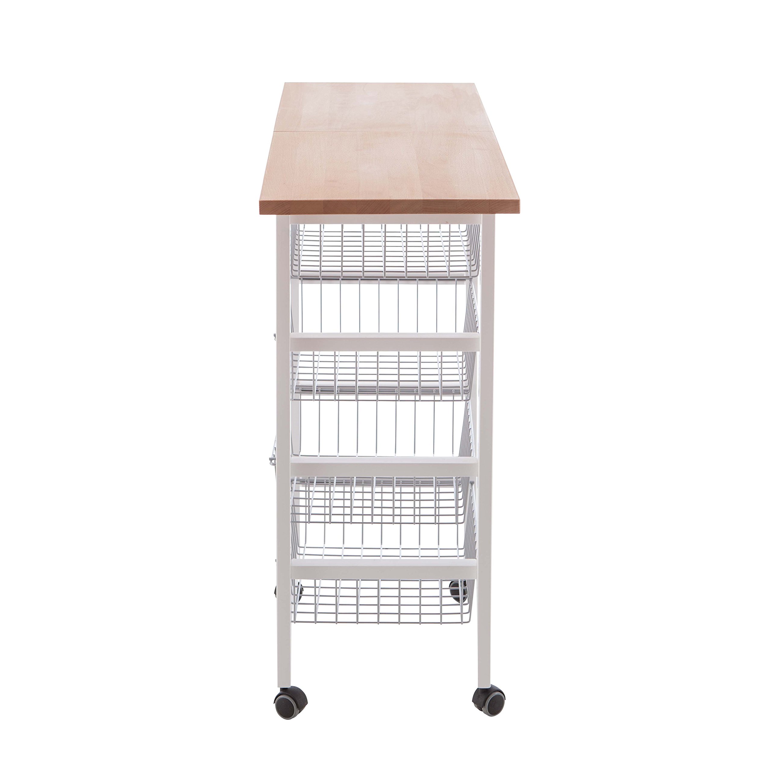 Mesa De Cocina De Madera VENETO Extensible Con Apertura De Carro