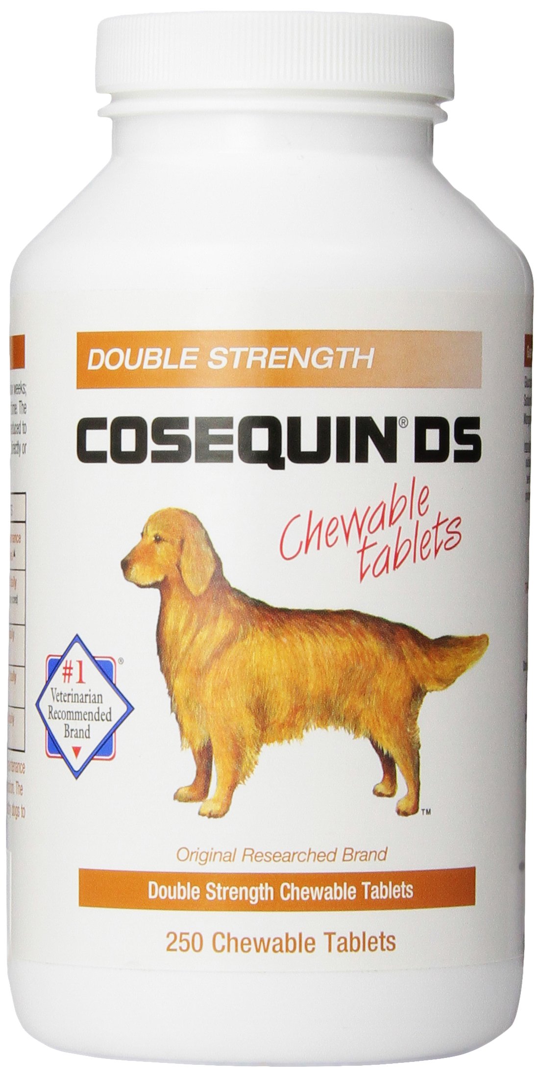 Nutramax Laboratories Cosequin DS Joint Health Supplement for Dogs - With Glucosamine and Chondroitin, 2 Pack, 500 Total Chewable Tablets