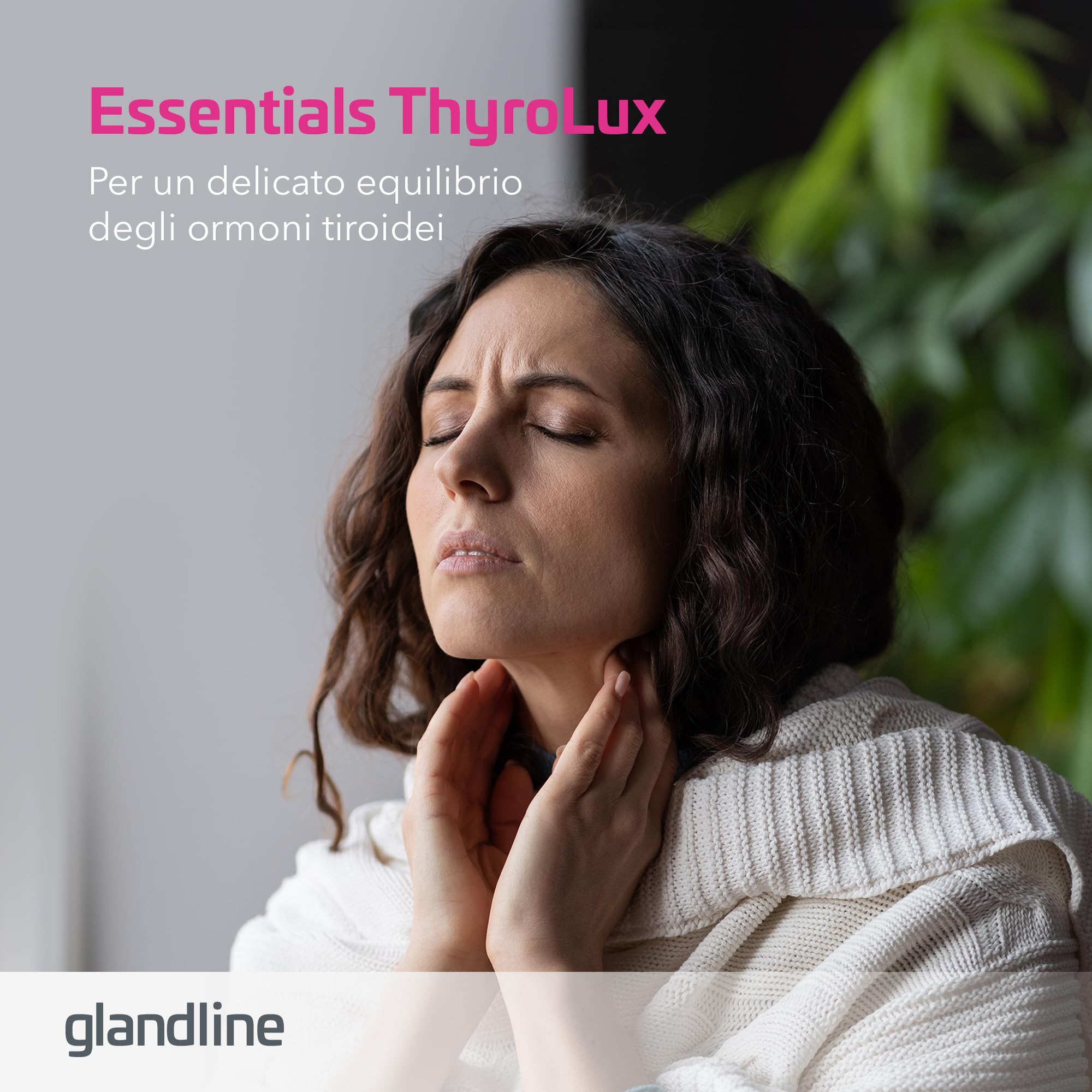 Tiroide - Aminoacidi Essenziali e Minerali - Zinco, Selenio, Tirosina, Iodio e Manganese - 180 capsule per 180 giorni - Sensilab ThyroLux