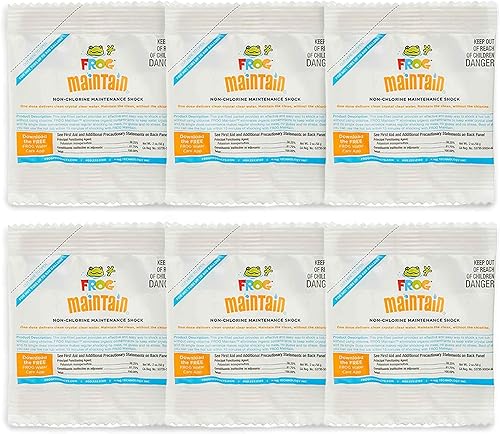 FROG Mantenimiento para jacuzzis – Choque sin cloro para uso con todos los sistemas de saneamiento FROG para jacuzzis – Paquetes de dosis única para