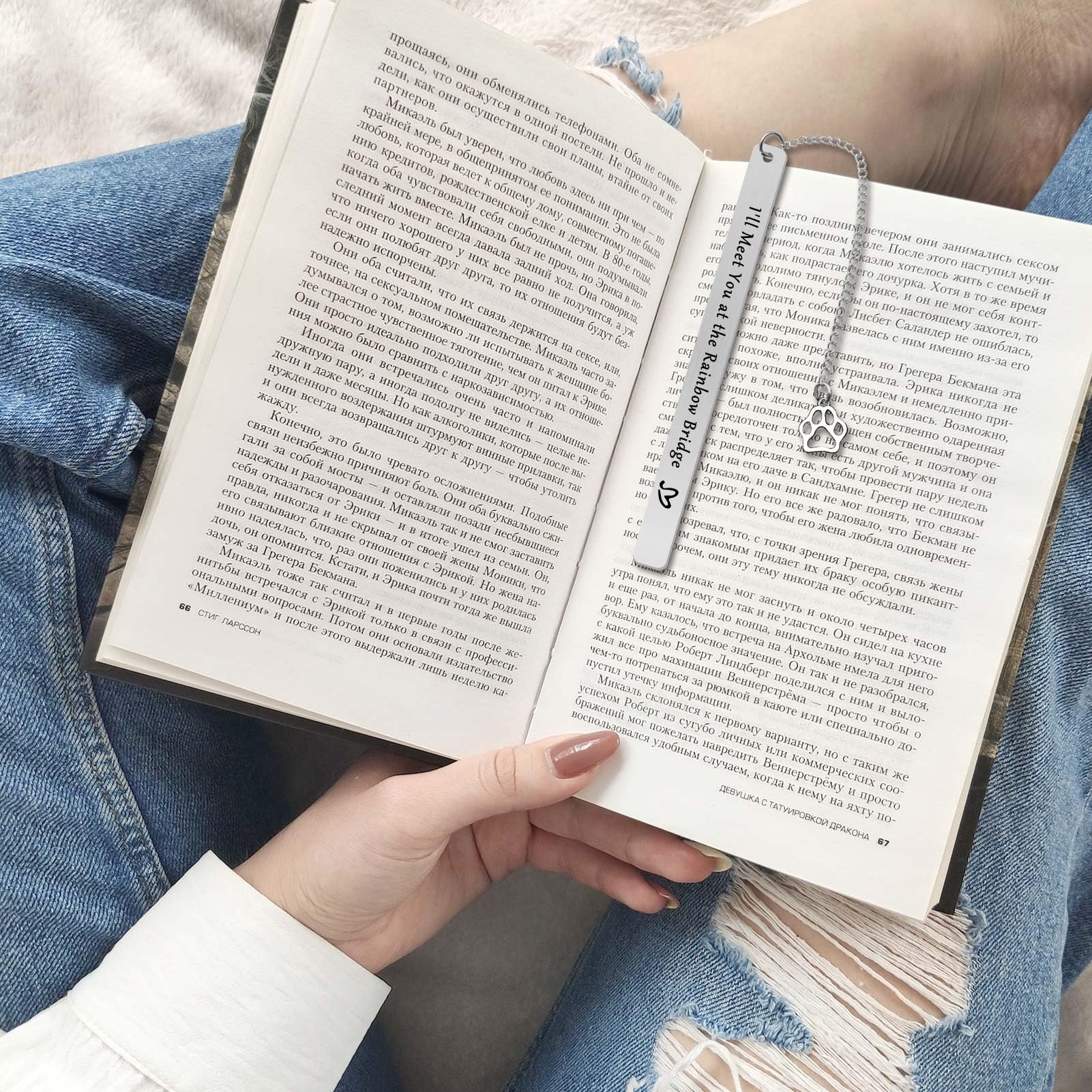 Pet Memorial Gifts Bookmark I'll Meet You at The Rainbow Bridge Bookmark Pet Loss Gifts Pet Remembrance Gifts in Memory of Pet Gift Pet Sympathy Gifts for Dog Cat