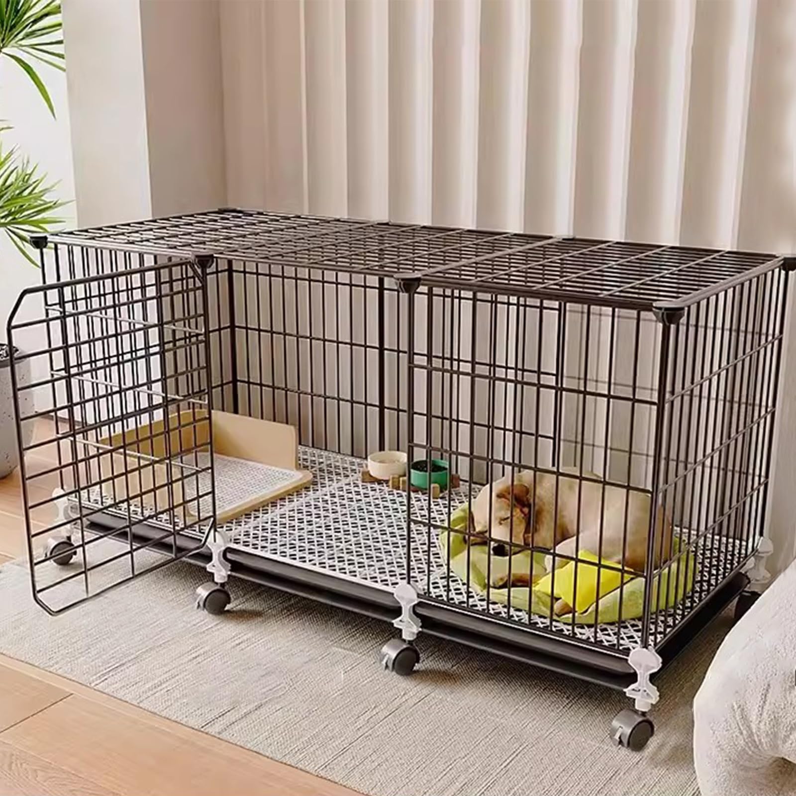 Cage pour chiens facile à nettoyer pour résoudre les problèmes de propreté