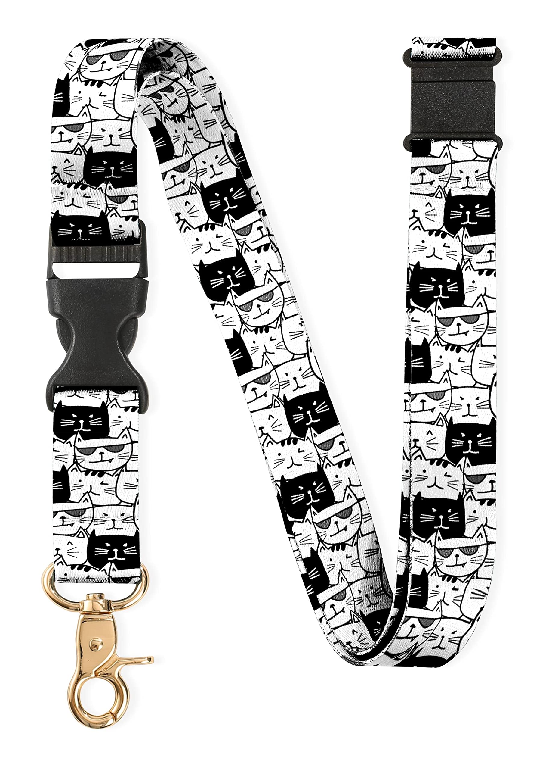 InnoBeta Neck Breakaway Lanyard for Women, Quick Release Safety Lanyards for ID Badges, Detachable Clip Keychain Lanyard