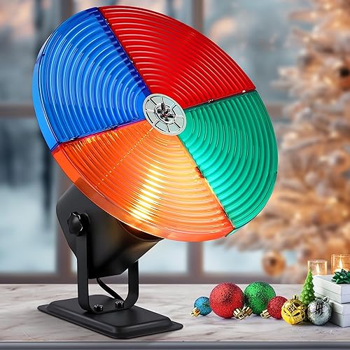 Christmas Tree Color Wheel with E27 LED Light, Rotating 4