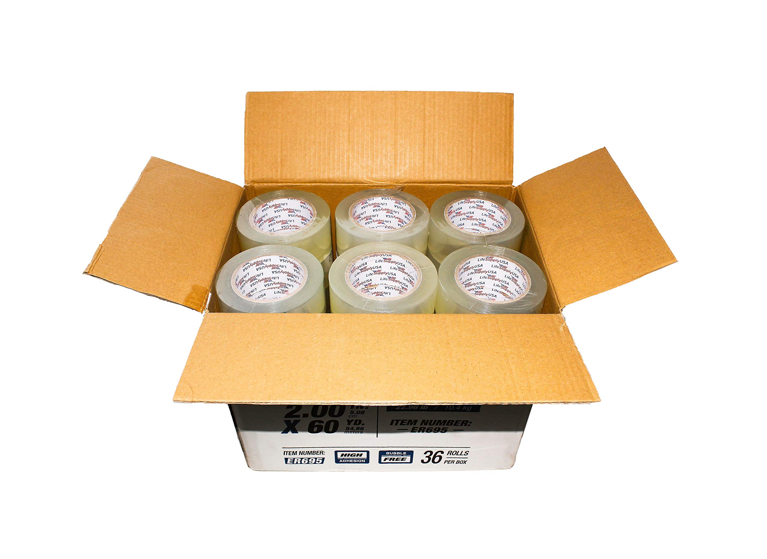 Amazon.com : LifeSupplyUSA Heavy Duty Packing Tape Transparent