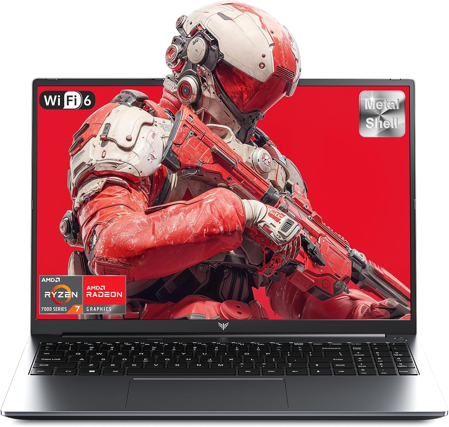 Gaming Laptop, 2026 Laptop with AMD Ryzen 7 7735HS (8C/16T, Up to 4.75GHz), 16GB DDR5 512GB NVMe SSD Laptop Computer, Up to 4TB, 16-inch FHD Display, WiFi 6, Backlit KB, Type-C, Dual Fans