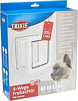 Vista 3 de Trixie Solapa para gatos de 4 vías con túnel, blanca, 23.28 oz, 24 × 11.0 in
