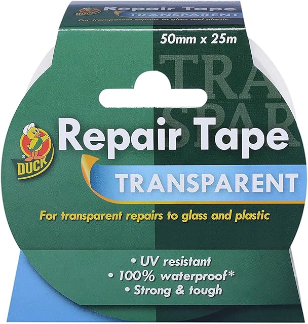 Duck Tape Transparent Repair Tape ,Clear, Strong, Repair, High Strength Adhesive 50mm X 25m
