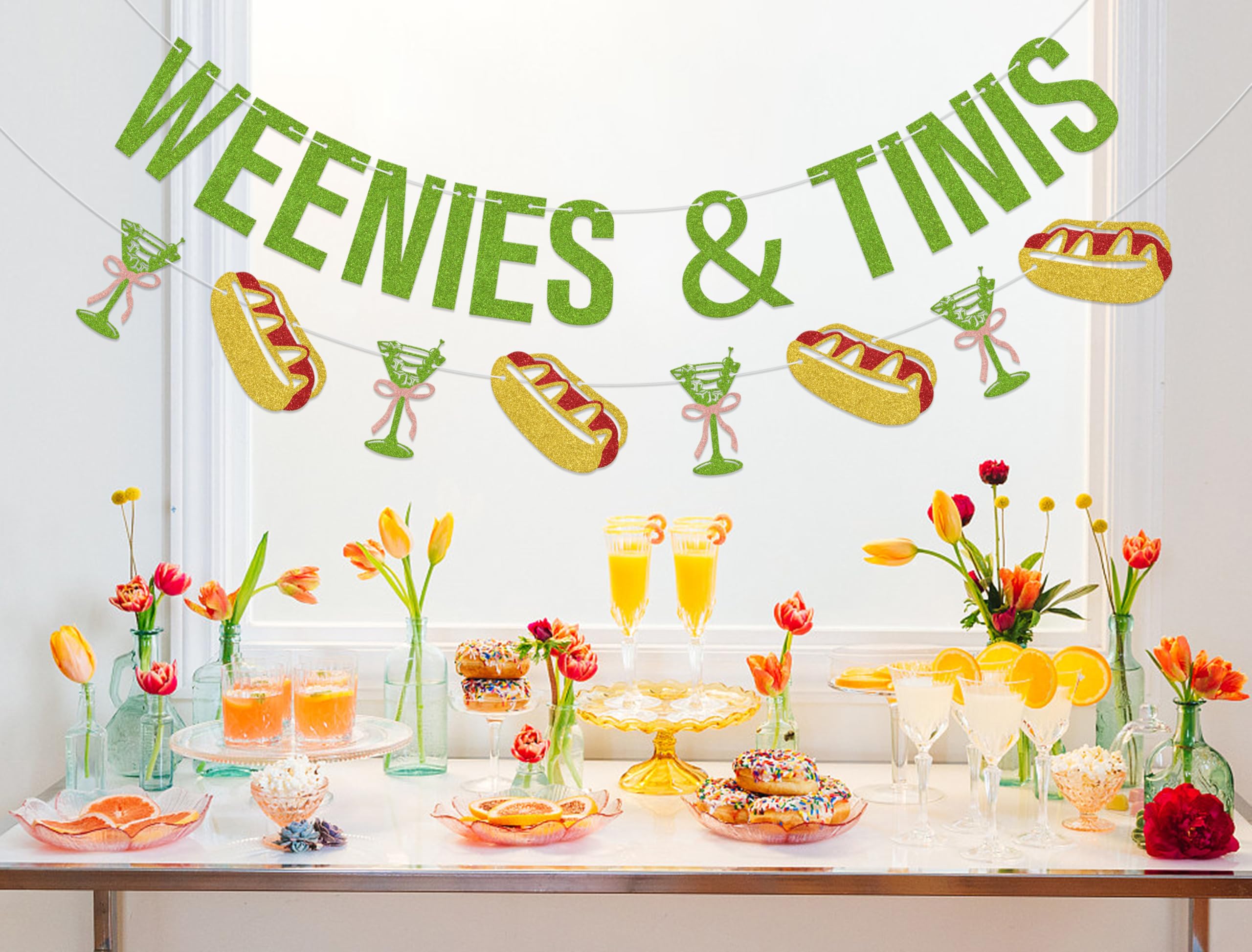 Gold Glitzer Banner 'Fetch Me A Martini' – DIY Deko Für Junggesellinnenabschied, Hochzeit, Partys