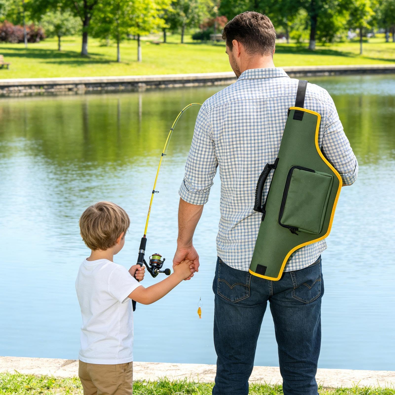 Sacoche transport pour canne à pêche Manchon de rangement pour canne